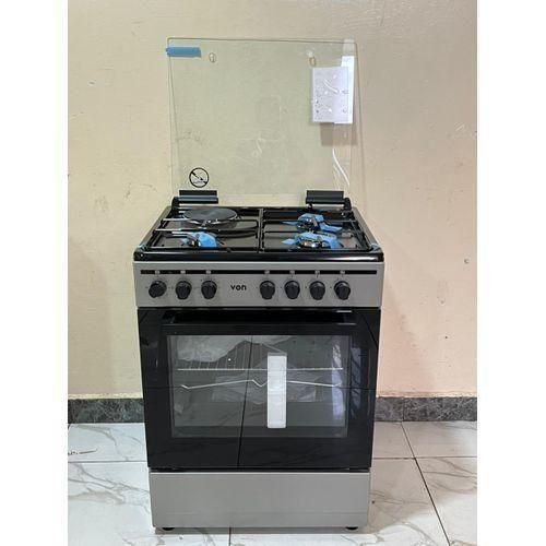 CLEARANCE OFFER VON 60*60 3+1 cooker, Turbo Fan, 5 Function Oven, Flame Failure Sensor, Rapid Hot plate