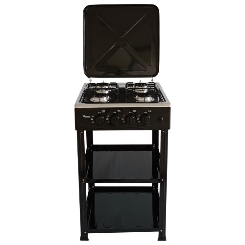 CLEARANCE OFFER Ramtons RG/547-GAS COOKER 4 BURNER STAINLESS STEEL WITH STAND