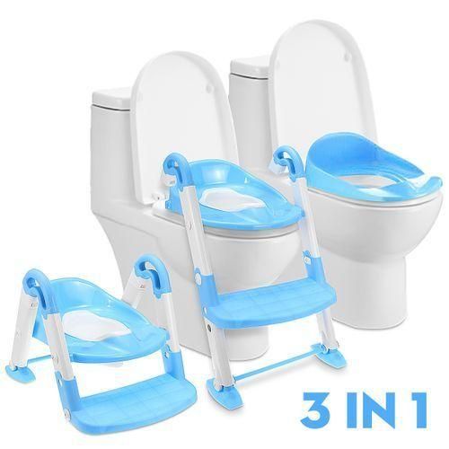 CLEARANCE OFFER 3 IN 1 Baby Potty With Ladder & Toilet Seat -Portable Toilet