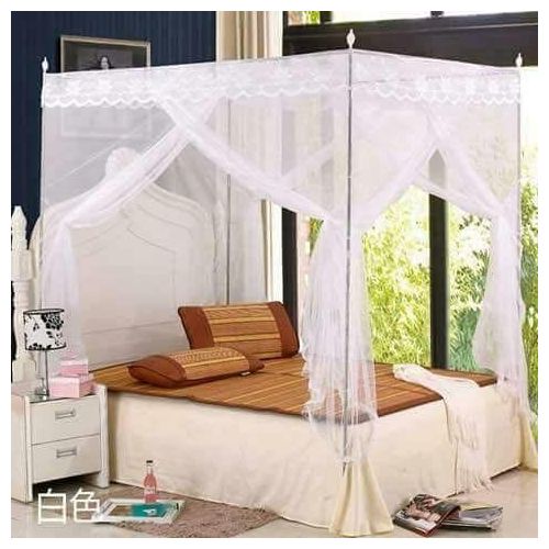 CLEARANCE OFFER 4 Stand Mosquito Net With Metallic Stand- 5*6
