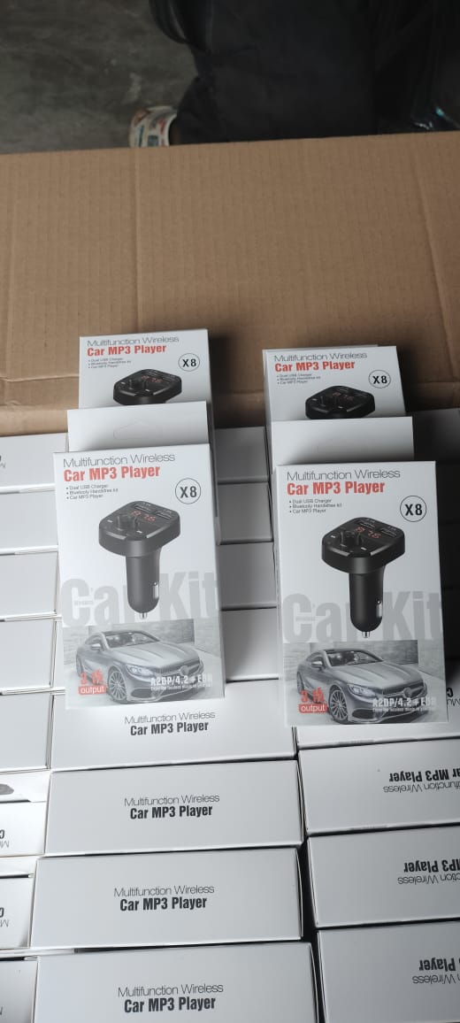 car MP3 Player Car Charger FM Transmitter MP3 Player with Hands-Free Calling – Dual USB Port, Bluetooth Support,