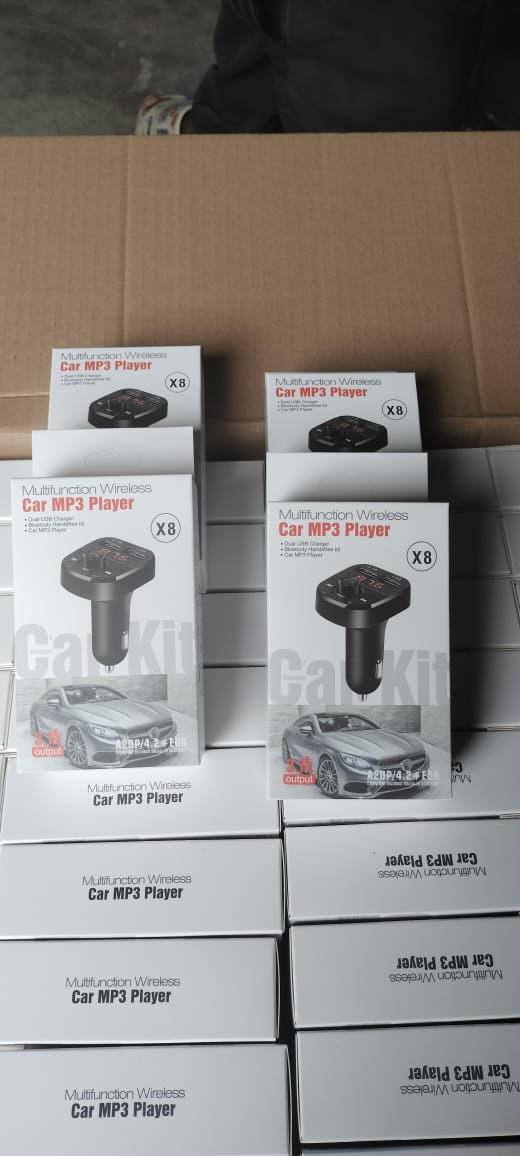 car MP3 Player Car Charger FM Transmitter MP3 Player with Hands-Free Calling – Dual USB Port, Bluetooth Support,