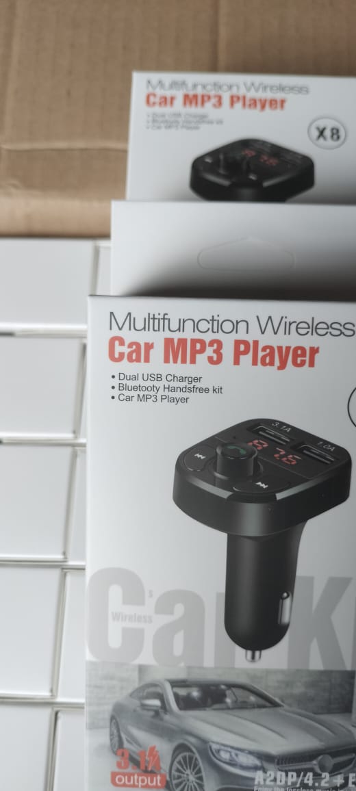 car MP3 Player Car Charger FM Transmitter MP3 Player with Hands-Free Calling – Dual USB Port, Bluetooth Support,