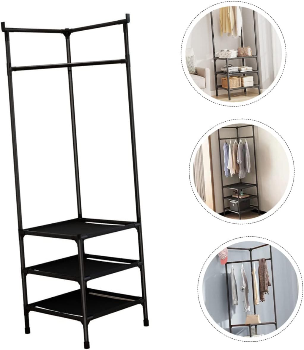 Generic Corner Coat Rack Handbags Clothes Rack Coat Rack for Display Bedroom Storage Shelf Small Coat Rack Clothes Stand Clothes Rack for Display Drying Coat Rack Drying Garment Rack