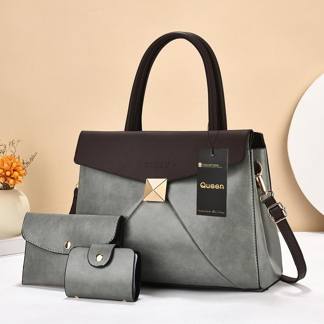 High Quality Handbag Fashion Classic Crossbag ladies Handbag 3 in 1 handbags PU leather bag