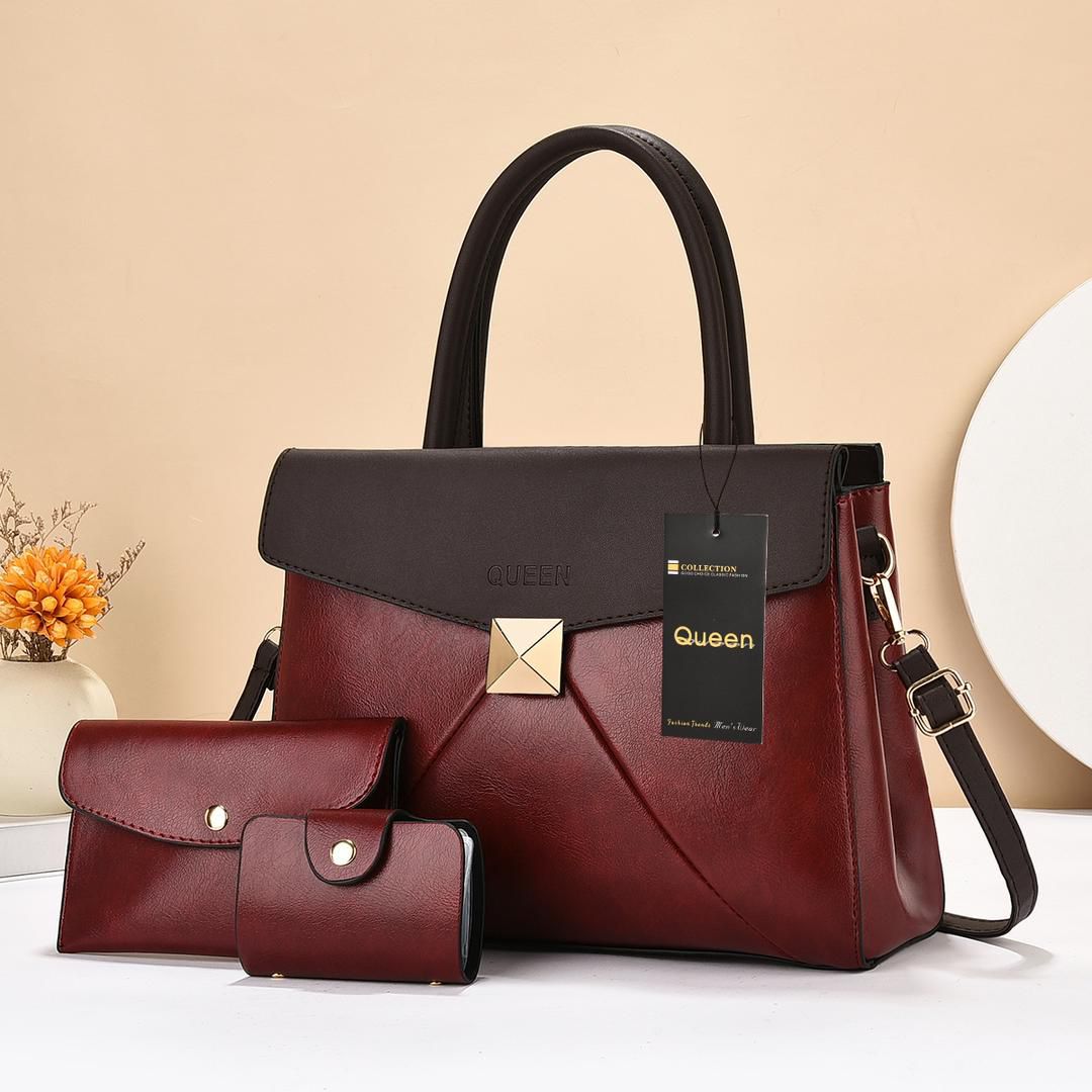 High Quality Handbag Fashion Classic Crossbag ladies Handbag 3 in 1 handbags PU leather bag