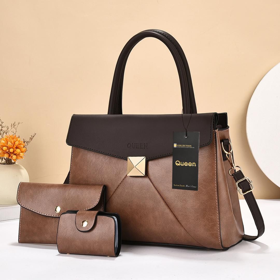 High Quality Handbag Fashion Classic Crossbag ladies Handbag 3 in 1 handbags PU leather bag