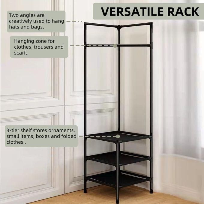 Generic Corner Coat Rack Handbags Clothes Rack Coat Rack for Display Bedroom Storage Shelf Small Coat Rack Clothes Stand Clothes Rack for Display Drying Coat Rack Drying Garment Rack