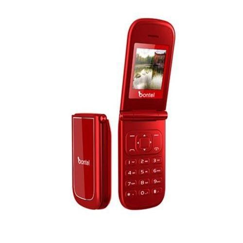 Bontel A225 - 1.77" Flip Phone (Dual SIM), 1,000mAh - Red
