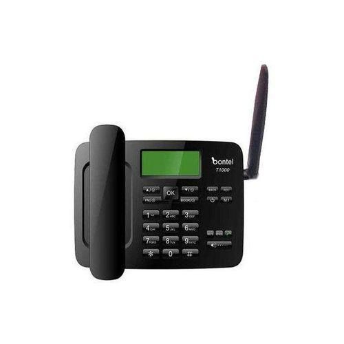 Bontel T1000,Wireless Desktop Telephone,SMS Feature Phone (Dual Sim)BLACK