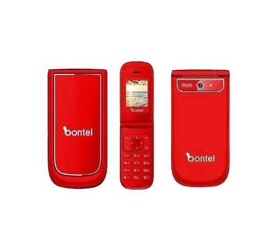 BONTEL A225 FEATURE PHONE DUAL SIM FLIP PHONE SCREEN 1.77'' RED KABAMBE/KATULULU/MULIKA MWIZI/BATTON MOBILE PHONE