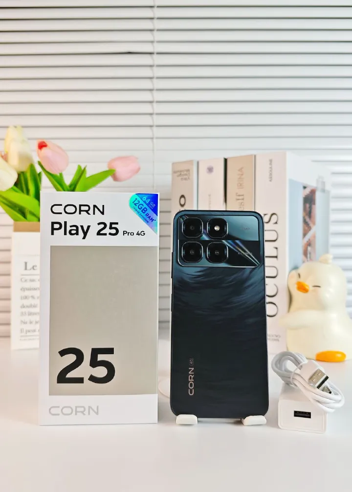 [NEW ARRIVAL] CORN PLAY 25 PRO 4G 6.6" STORAGE ROM 64GB RAM 12GB STRONG BATTERY 5000 MAH DOUBLE SIM CARD SMART PHONE ON OFFER FINGERPRINT FACE UNLOCK,8MP SEILFE 13MP TYPE-C 2 YEAR WARRANTY CHEAP PHONE