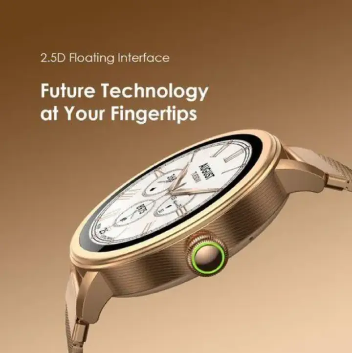 ORIGINAL ORAIMO SMART WATCH OSW-831N SCEEN 1.32’’ AMOLED HEALTH & ELEGANCE WIRELESS HD CALLING WITH 2 FREE WATCH STRAPS 1 YEAR WARRANTY