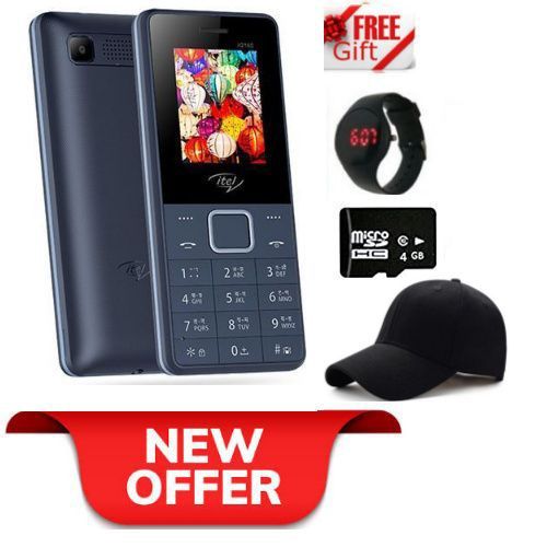 Itel It 2160, 1.77'' Blue, KABAMBE PHONE,1000 MAh,Dual Sim + FREE Quality GIFTS.