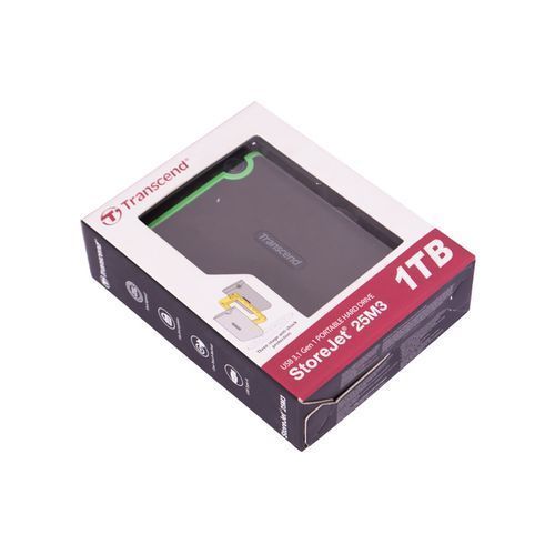 Transcend 1 TB External Harddisk - Grey