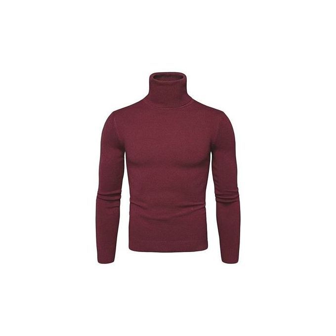 Fashion Men Plain Pull-neck - Maroon,...[large,,xl,,,xxl]...999 kes