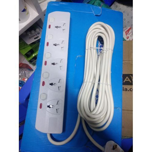 Caston 5-Way PORT Socket Power Extension Cable