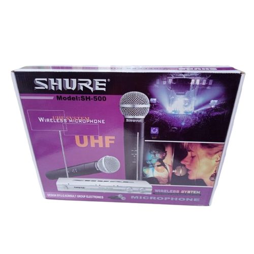 Bnk SH-500 Dual UHF system Wireless microphones 2 wireless public address microphones PA systems microphones