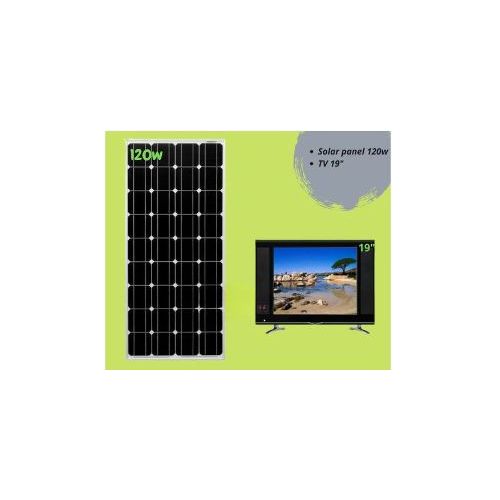 Sunnypex 120Watts Solar Panel + 19"TV