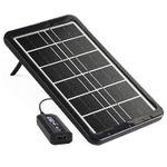 CcLamp 6V 3.8W USB Solar Panel, Portable Efficiency Solar Panel Battery with Cable for charging