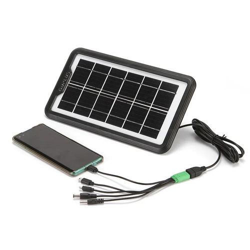 CcLamp 6V 3.8W USB Solar Panel, Portable Efficiency Solar Panel Battery with Cable for charging