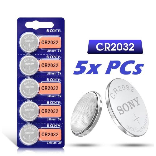 Sony Cr2032 Cell 3V Lithium Battery 5pcs Cr 2032 Cmos batteries car alarm key toy
