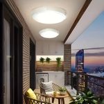 JSOT Intelligent 100Watts Solar Powered Ceiling Light - Remote Control, Sensor Light, Timing Function, Auto-On/Off, Energy-Efficient, Waterproof, Perfect for Home Porch, Courtyard