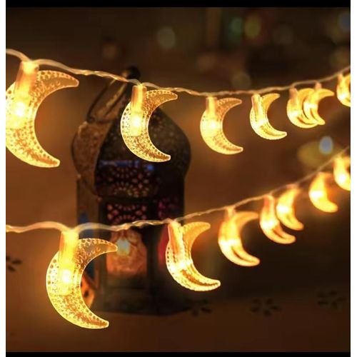 Christmas Decoration for Home Xmas Tree Decor Fairy Light Pendant moon LED Light.