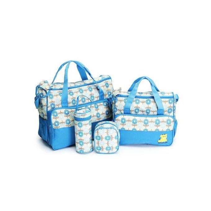 Fashion Bear Club Cute 5 Piece Waterproof Diaper Bag, Multi Pockets