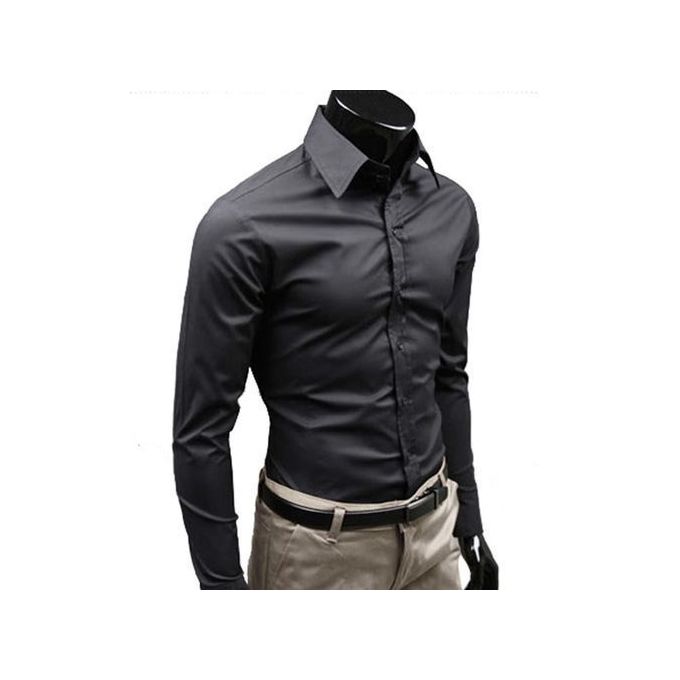 Fashion 5Pcs Turkey Mens Official Shirts 100% Cotton Long Sleeve-good Fit