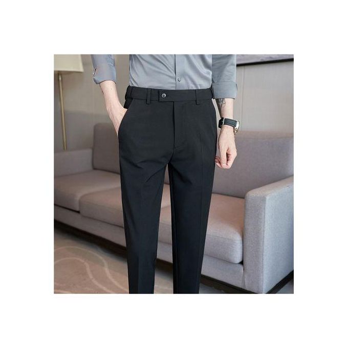 Fashion Men's Formal Official Trousers - 4-Pack Premium Tailored Pants for Business, Office, and Formal Occasions – Elegant and Comfortable Professional Wear"