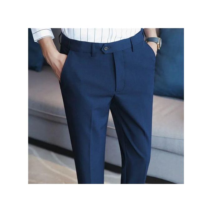Fashion Men's Formal Official Trousers - 4-Pack Premium Tailored Pants for Business, Office, and Formal Occasions – Elegant and Comfortable Professional Wear"