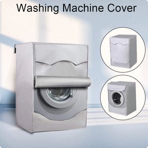 Premium Front Load Washing Machine Cover – 60x60x85cm | Durable, Waterproof & Dustproof | Grey/Silver with Zipper for Easy Access