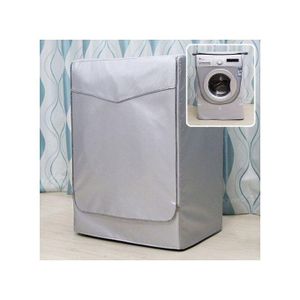 Premium Front Load Washing Machine Cover – 60x60x85cm | Durable, Waterproof & Dustproof | Grey/Silver with Zipper for Easy Access