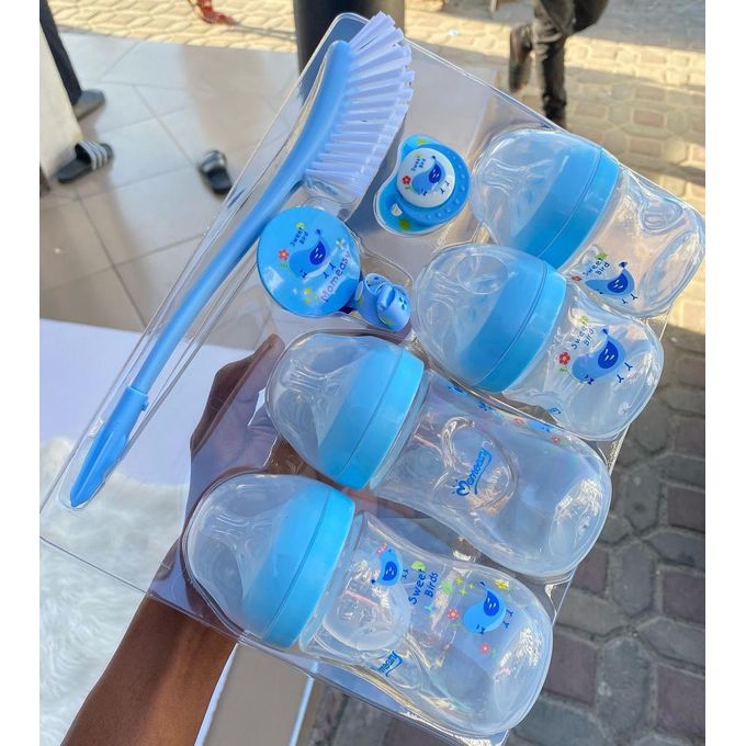 "Mom Easy Momeasy Complete Newborn Baby Feeding Gift Set – BPA-Free Bottles, Nipples, Bottle Brush & Accessories – Ideal Gift for New Moms & Baby Showers"