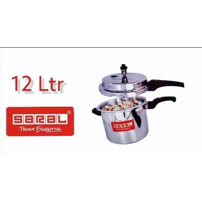 "Heavy-Duty Aluminium Pressure Cooker – Explosion-Proof Design with Advanced Safety Valve, Durable Construction for Fast and Efficient Cooking, Ideal for Daily Use in Home Kitchens"