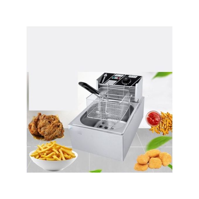 "Sokany 3-Litre Electric Deep Fryer Machine – Compact Home Deep Fryer with Adjustable Temperature Control, Fast Heating, and Stainless Steel Design – Ideal for Crispy Fries, Chicken, Snacks & More"