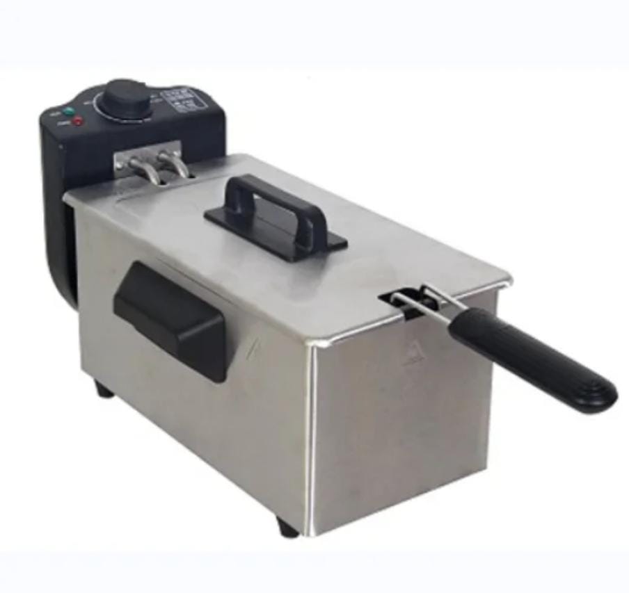 "Sokany 3-Litre Electric Deep Fryer Machine – Compact Home Deep Fryer with Adjustable Temperature Control, Fast Heating, and Stainless Steel Design – Ideal for Crispy Fries, Chicken, Snacks & More"