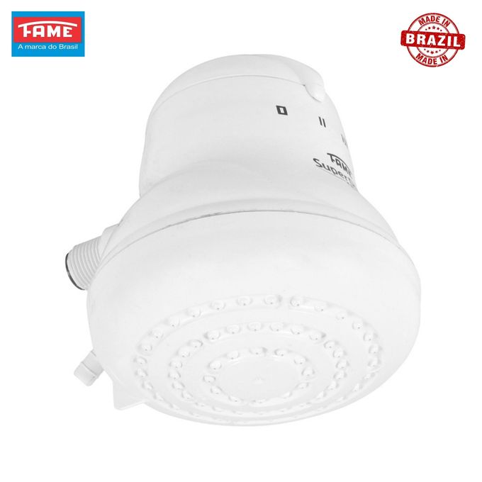 "Fame Super Ducha 4T Electric Shower Head – Original High-Quality Brazil-Made Instant Hot Water Shower for Salty, Normal & Borehole Water – 4 Temperature Settings, Durable & Energy Efficient for Daily