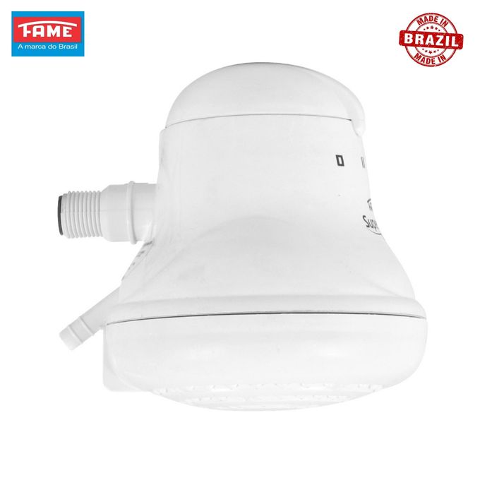 "Fame Super Ducha 4T Electric Shower Head – Original High-Quality Brazil-Made Instant Hot Water Shower for Salty, Normal & Borehole Water – 4 Temperature Settings, Durable & Energy Efficient for Daily
