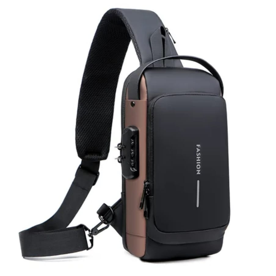 "Multifunction Anti-Theft USB Shoulder & Chest Sling Bag – Waterproof Travel Crossbody Backpack with Charging Port, Secure Zipper Design, and Adjustable Strap – Ideal for Commuting, Travel, Hiking & D
