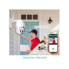 360° Wireless Smart WiFi CCTV Camera – 1080P HD PTZ with Night & Day Vision, Motion Detection, Two-Way Audio, Mobile Surveillance & IP66 Waterproof | ONVIF Supported