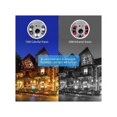 360° Wireless Smart WiFi CCTV Camera – 1080P HD PTZ with Night & Day Vision, Motion Detection, Two-Way Audio, Mobile Surveillance & IP66 Waterproof | ONVIF Supported