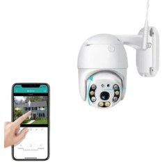 360° Wireless Smart WiFi CCTV Camera – 1080P HD PTZ with Night & Day Vision, Motion Detection, Two-Way Audio, Mobile Surveillance & IP66 Waterproof | ONVIF Supported