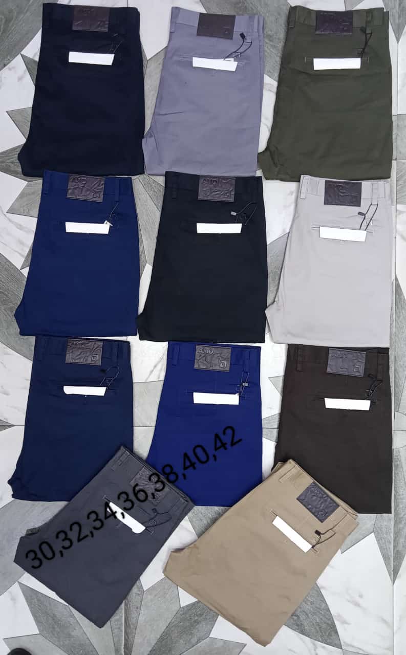 3 "Men's Original Khaki Trousers – Classic Straight-Leg Fit, Mid-Rise Waist, Durable Cotton-Twill Fabric, Timeless Everyday Essential for Work or Casual Wear"