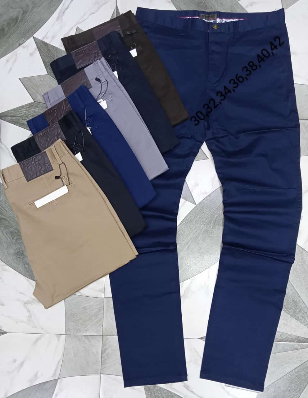 3 "Men's Original Khaki Trousers – Classic Straight-Leg Fit, Mid-Rise Waist, Durable Cotton-Twill Fabric, Timeless Everyday Essential for Work or Casual Wear"