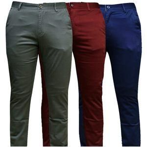 3 "Men's Original Khaki Trousers – Classic Straight-Leg Fit, Mid-Rise Waist, Durable Cotton-Twill Fabric, Timeless Everyday Essential for Work or Casual Wear"