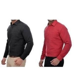 "Fashion 2-Pack Turkey Men's Official Shirts - Premium Slim Fit Design - 100% Pure Cotton for Unmatched Comfort and Style - Perfect for Formal and Casual Wear"