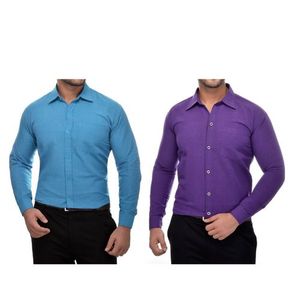 "Fashion 2-Pack Turkey Men's Official Shirts - Premium Slim Fit Design - 100% Pure Cotton for Unmatched Comfort and Style - Perfect for Formal and Casual Wear"