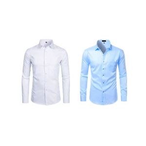 "Fashion 2-Pack Turkey Men's Official Shirts - Premium Slim Fit Design - 100% Pure Cotton for Unmatched Comfort and Style - Perfect for Formal and Casual Wear"